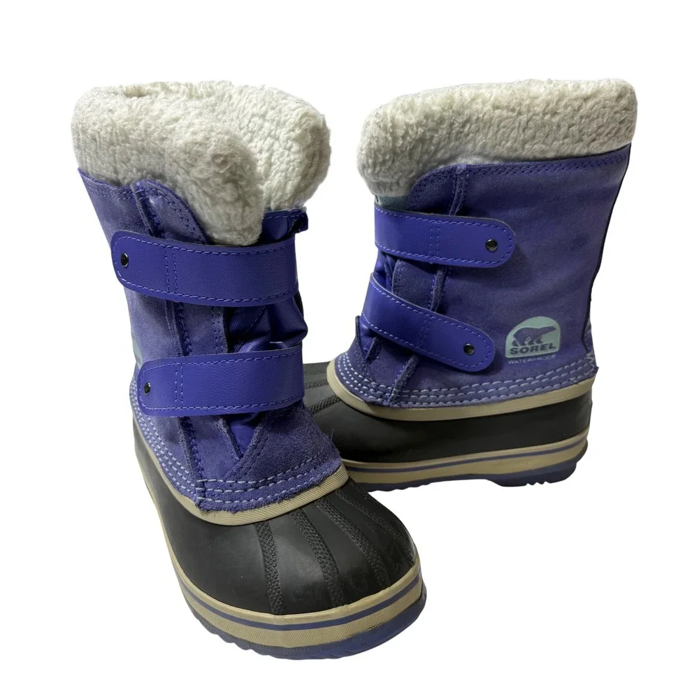 Sorel 1964‎ Pac Strap Winter Snow Boots Purple Girls 13